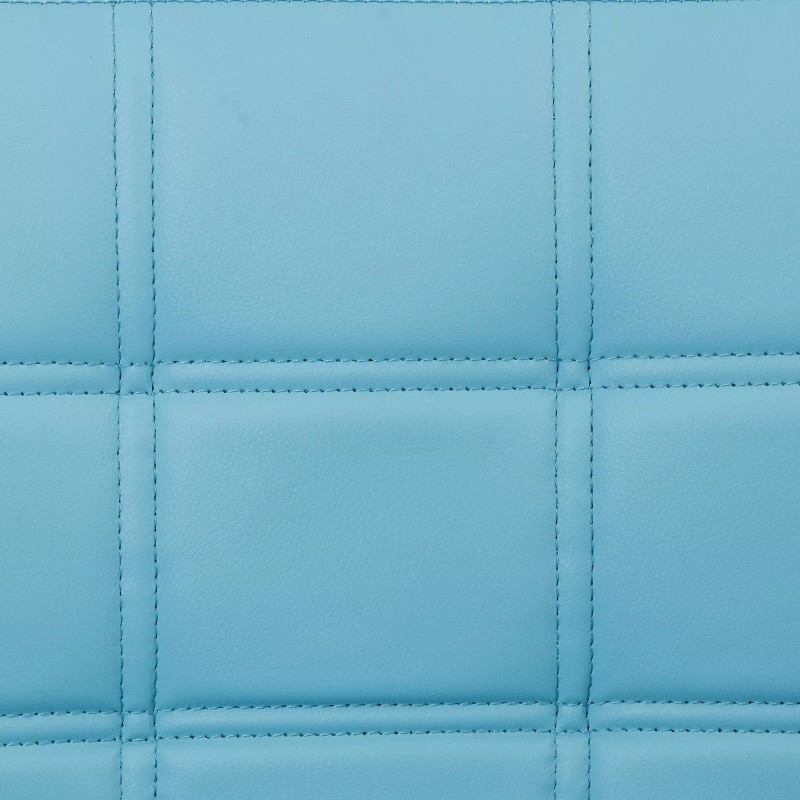 SEGAWE Set of 2 Adjustable Bar Stools PU Leather Modern