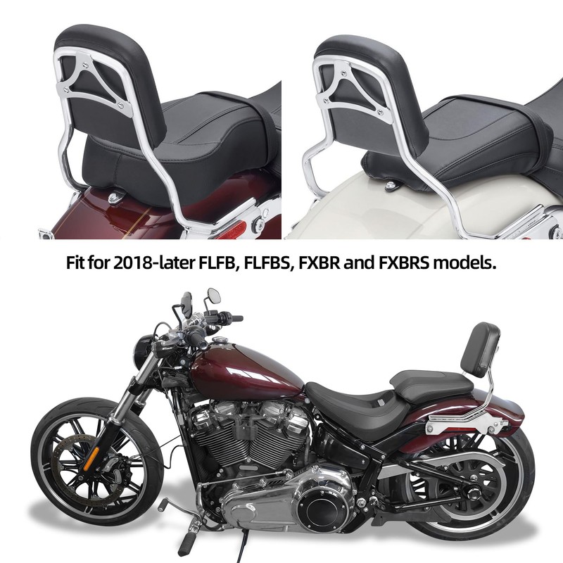 TCMT Standard Sissy Bar Upright Backrest Fit For Harley Fat