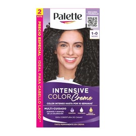 Palette Tinte para cabello Color Creme 1 0 Negro, 2 Piezas, 50 ml