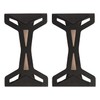 Wood Push up Bars with Ergonomical Handle. Portable