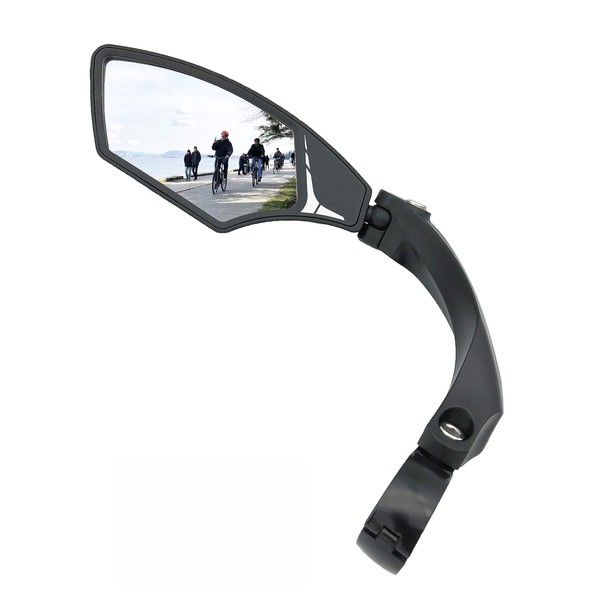 Hafny NEW Handlebar Bike Mirror, HD,Blast-resistant, Glass Lens, HF-MR095 (Silver