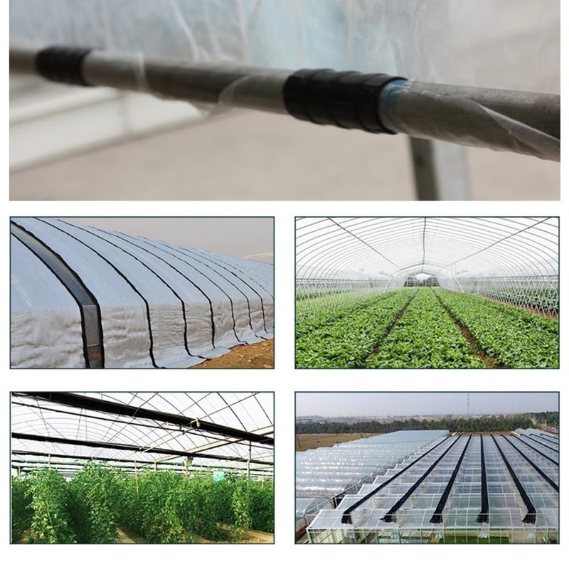 TopHomer Pipe Clamp, 20Pack 32mm Greenhouse Frame Tube Rod Clip,