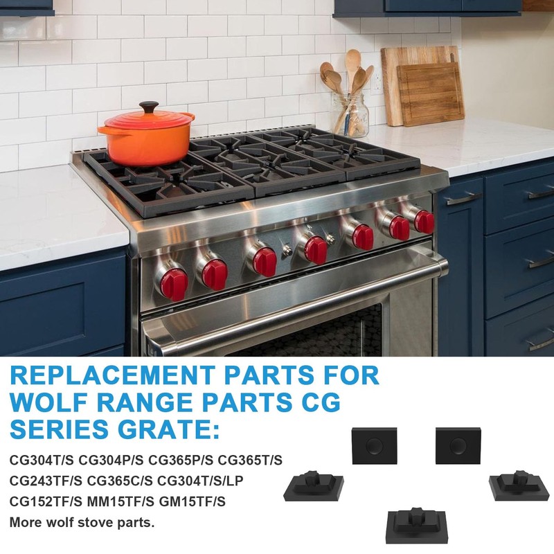 WB02X24790 Grate Rubber Feet for GE Gas Stove Parts, Rubber