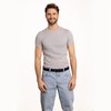 Gusti Kaj Genuine Leather Belt with Silver Buckle Belt Business