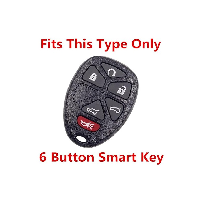 Chevy Tahoe Suburban GMC Yukon Key Fob Cover: 6 Button