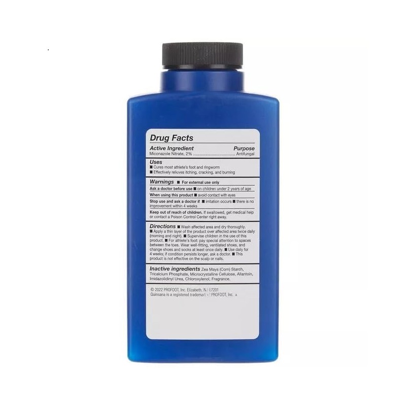 Vitonus Quinsana Athlete's Foot Powder, 3-Ounce Bottle (3)