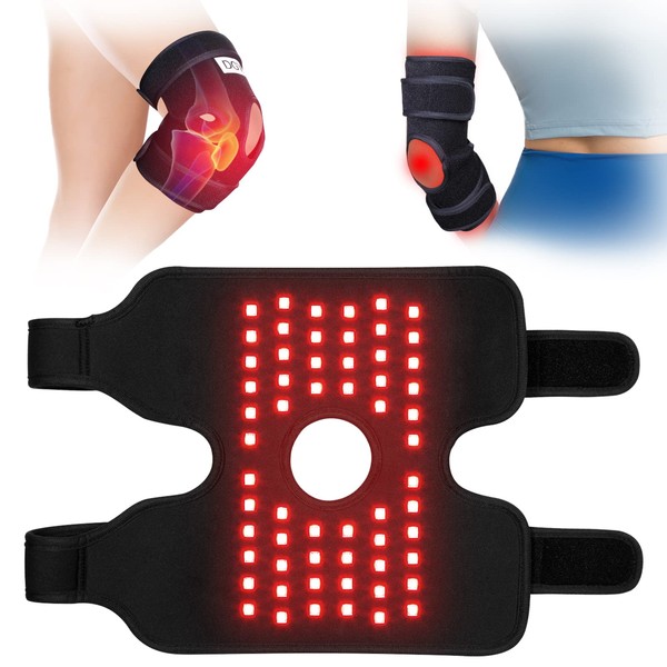 HAIYUE 880 nm Infrared Light 660 nm New Flat Red Light Therapy Device for Body Knee Elbow Arm Joint Pain Relief Muscle Relaxation Pad Flexible Office Home Use