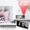 TNSLAND Projection Alarm Clock, Alarm Clock, Radio Alarm Clock with