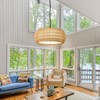 ALAISLYC 19 Inch Boho Chandeliers for Dining Room 5-Lights Farmhouse