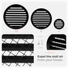 HVAC OV 10" Inch Black Round Aluminum Vent Cover -