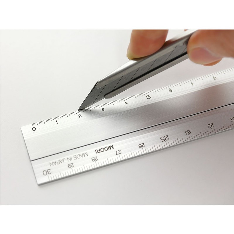 Midori Multi Aluminium Ruler 30cm Black (42254006)
