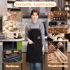 HONG JIANG WOK Chef Apron for Women Men with 2