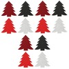 12 x Felt Decoration Christmas Tree 18.5 x 19 cm
