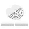 100Pcs Hair Heat Shield Guards with Scale Single Hole PVC