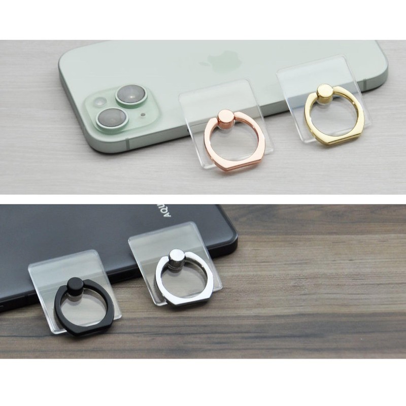 GoodsLand GD-SMARIN-GD Thin Smartphone Ring, Transparent, Clear, Stylish, Cute, Holding