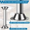 SAQXK 4 Pack Aluminum RV Table Base Mount Heavy Duty