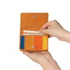 Trion DPC808MTW Card Case, Multi-Color, Genuine Leather, Business Card Holder,
