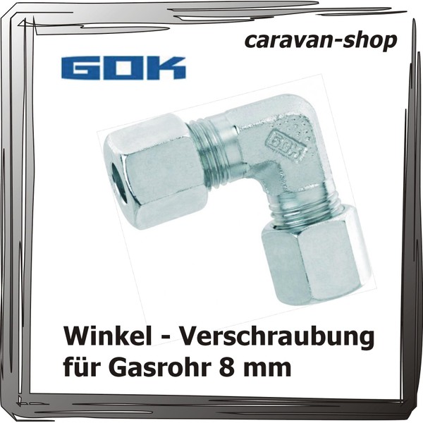 GOK Cutting Ring Fitting Angle for 8 mm Gas Pipe
