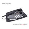 pack all Waterproof Travel Shoe Bag, Plus-Black, 1 piece