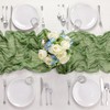 OGORI Set of 6 Table Runners Modern Tulle Light Green