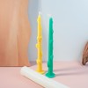 Long Candle Silicone Mold, Bow Tie Taper Candle Mold for
