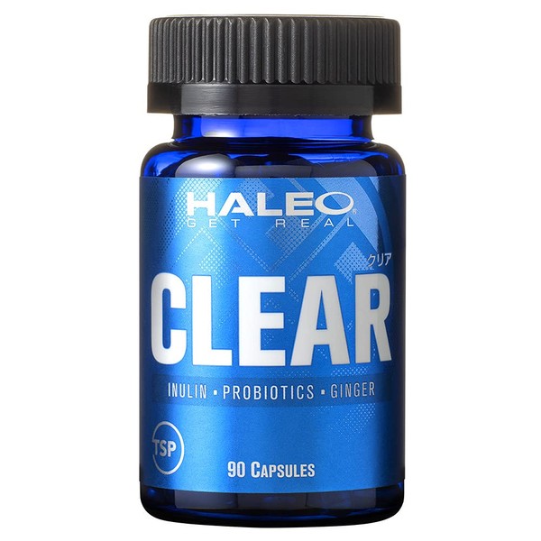 HALEO Clear Inulin Grain Fermenting Extract, Spores Lactobacillus Ginger Extract, 90 Capsules