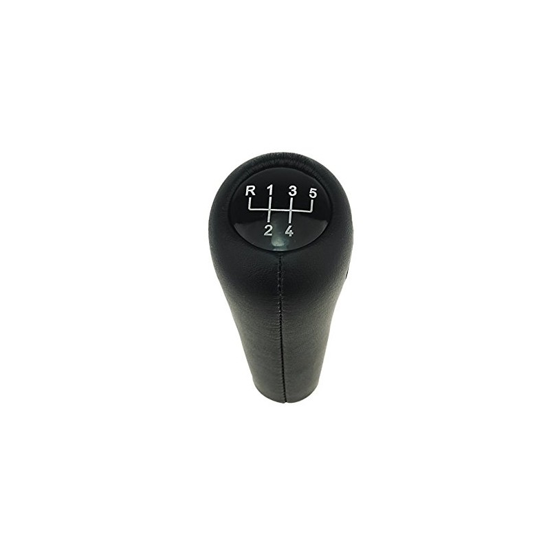 DoLED Leather Gear Knob Gear Lever in Black with 5