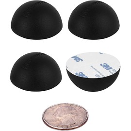 Silicone Speaker Isolation Feet (4-Pack, 1") – Non-Skid Adhesive Pads for Turntable, Subwoofer & Audio Gear – Anti-Vibration Damping, 20 Duro Rubber