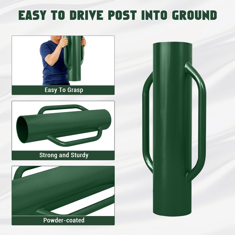 Hipicute T Post Driver Metal Fence Post Driver Manual Heavy