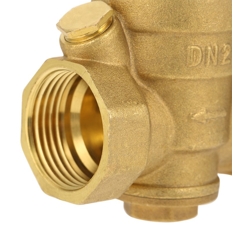 1pc Brass Adjustable Water Pressure Reducing Regulator Valve Thread DN25