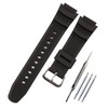 KHZBS Natural Resin Watch Band Replacement Casio AE-1200 MRW-200H W-800H W-735H W-218 SGW-300 AEQ-110 Waterproof Rubber watchband watch strap wristband