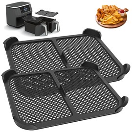 2 Stück Silikon Spritzschutz für Ninja Foodi Max Dual Zone Heißluftfritteuse AF300EU, Kompatibel mit AF300 - Hitzebeständig, Anti-Spritzer