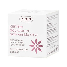 ZIAJA JASMINE DAY CREAM ANTI- WRINKLE SPF6 50+ 50ML