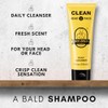 Bee Bald Clean Head and Face Wash Shampoo, 4 oz