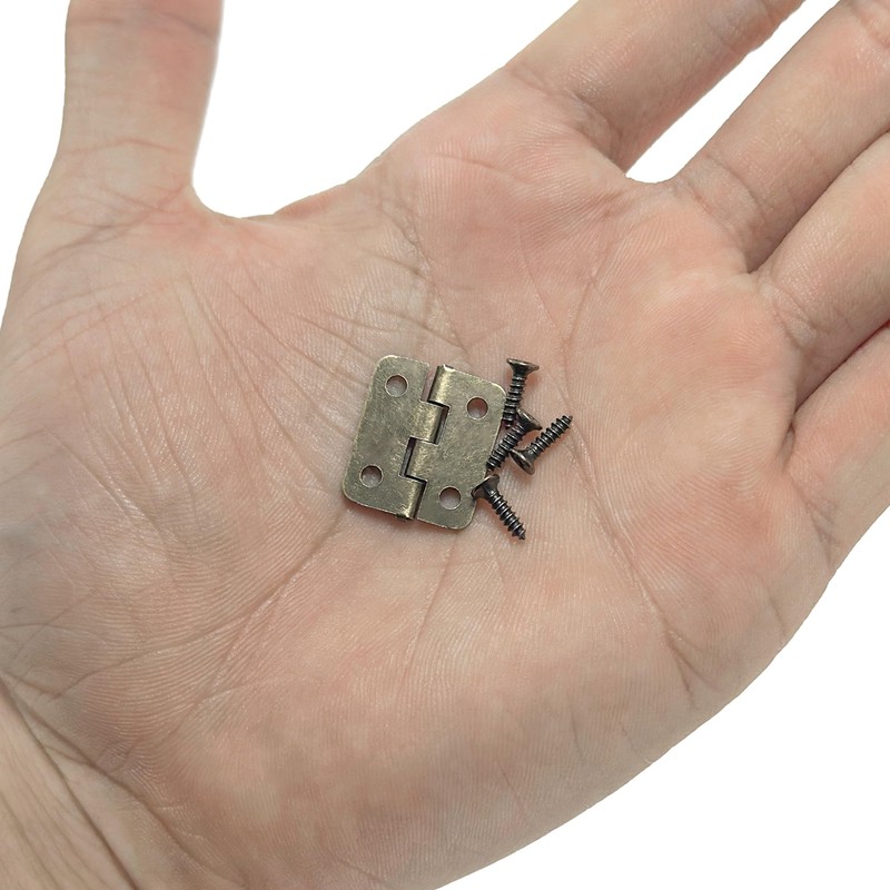 60 PCS Small Mini Hinges for Jewelry Boxes and Storage