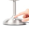 JERDON Lighted Tabletop Mirror with 10X/1X Magnification - LED Lighted