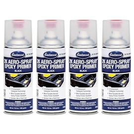 Eastwood 2K Epoxy Black Primer | AeroSpray Catalyzed Technology | Durable Direct to Metal Epoxy Primer Automotive | Primer on Car Body Filler & Fiberglass | 4 Pack