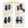 90/180 Degree Adjustable Barn Door Latch,Small Slide Door Lock Adjustable