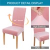 smiry Velvet Stretch Dining Room Chair Covers Soft Removable Dining