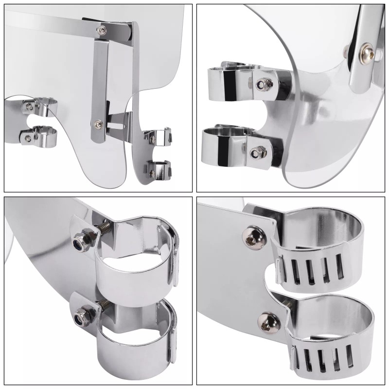 TCMT 39mm Forks Windshield Screen Fit For Harley Dyna Wide