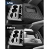ISSYAUTO Center Console Cover Compatible with Silverado Sierra 2014-2018 with