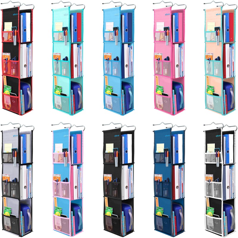 ABRA® 3 Shelf Hanging Locker Organizer for School, Work, Gym