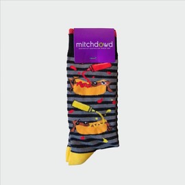 Mitchdowd Hot Dogs Bamboo Crew Socks