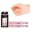 Press On Nails, Pink Glitter Design, Artificial Nail Set