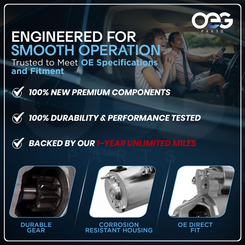 OEG Parts New Starter Compatible with Mazda 2 1.5L 2012-2014