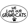 Prismatix We Love GrandCats 30 Heavy Lay Flat Vinyl 6" x 4" Oval Magnet, Direct Screen Print, Bright Colors, Waterproof, Made in USA, 1 Count