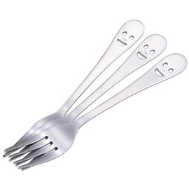Shimomura Planning 25388 Fork Pasta, Made in Japan, Total Length: 6.9 inches (17.5 cm), Stainless Steel, Niko, Set of 5, Tsubame Sanjo