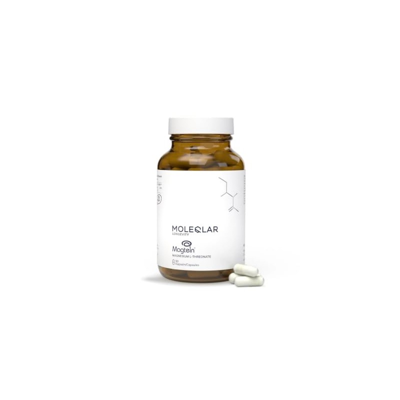 MoleQlar Magnesium L Threonate Capsules, 90 Pack, 150 mg Elemental
