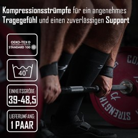 Strength Shop Weightlifting/Deadlift Socks (Black)