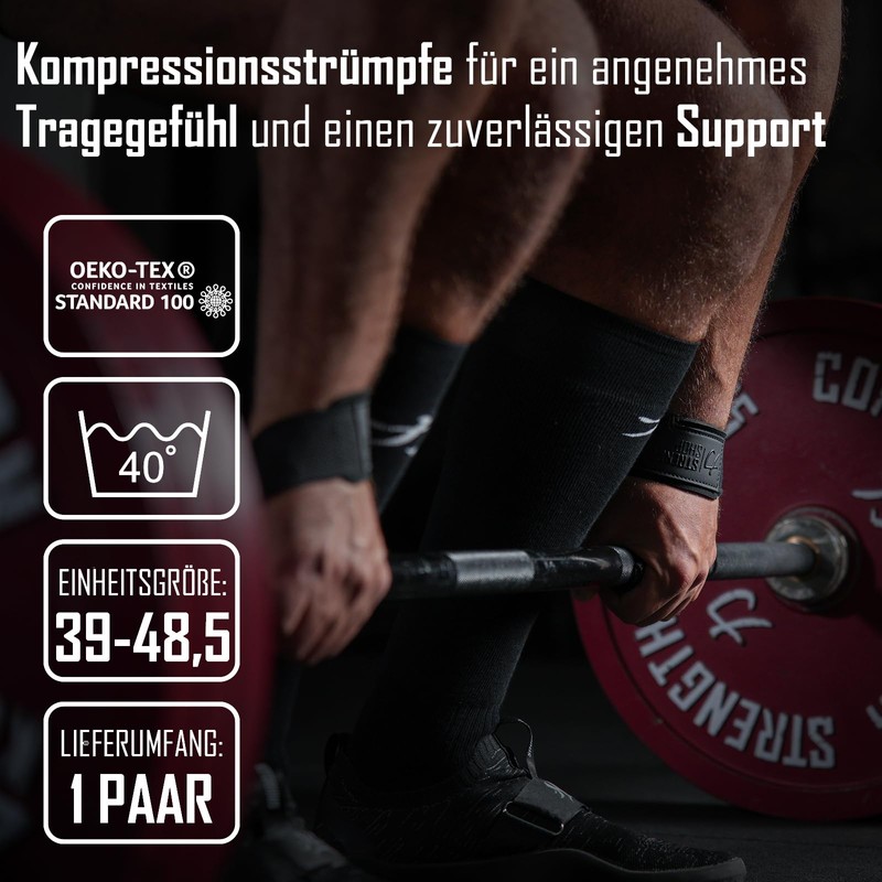Strength Shop Weightlifting/Deadlift Socks (Black)